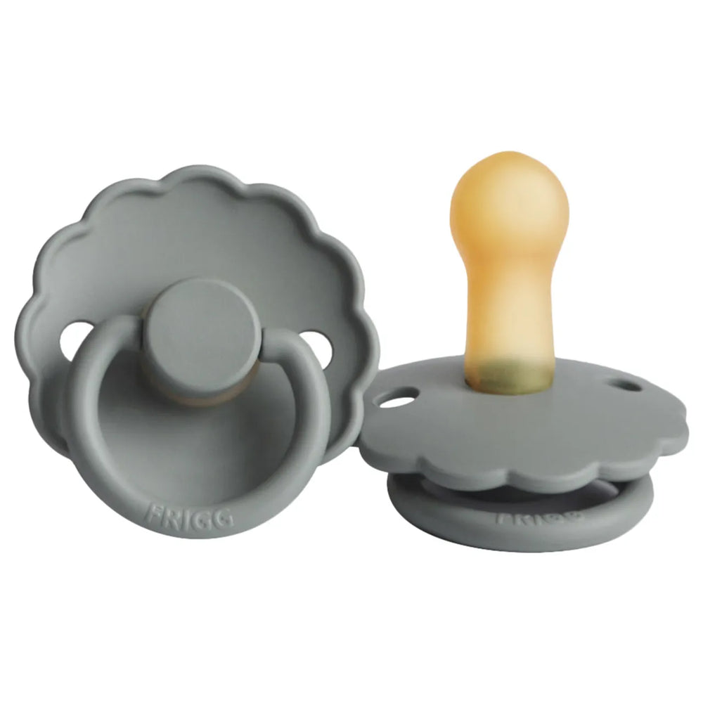 FRIGG Daisy Latex  Pacifier 6-18M 1-Pack French Gray
