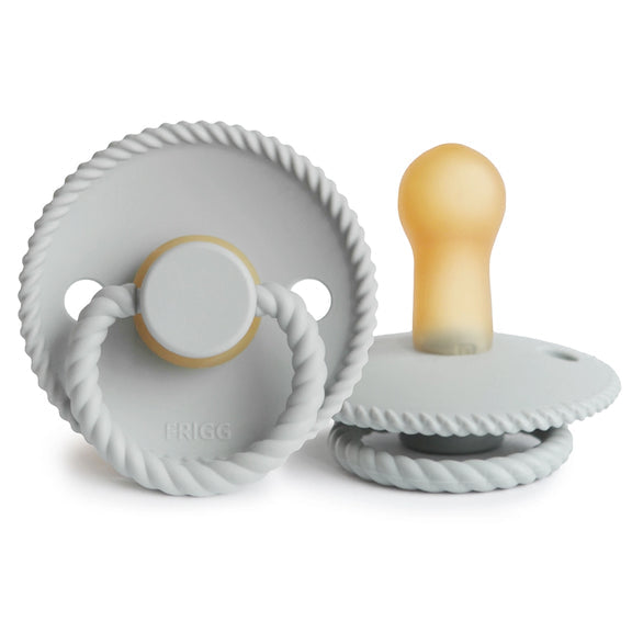 FRIGG Rope Latex  Pacifier 1-Pack Silver Gray
