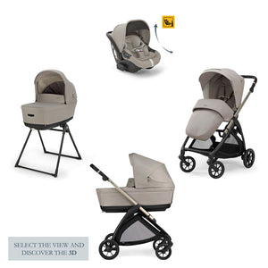 Inglesina Electa Drw-Recline Travel System Upper Black Stroller