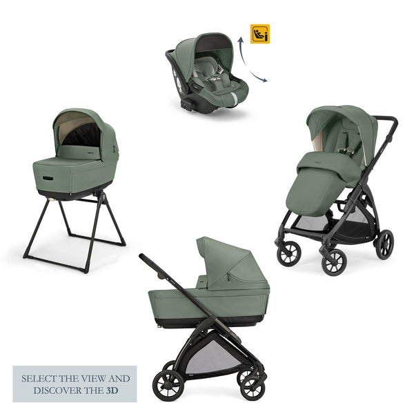 Inglesina Electa Drw-Recline Travel System Upper Black Stroller