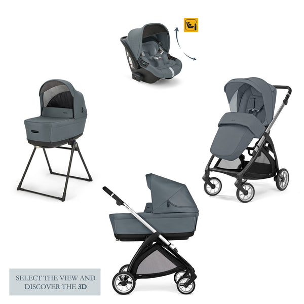 Inglesina Electa Drw-Recline Travel System Upper Black Stroller