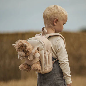 Moonkie Hug & Go Toddler Plush Backpack Highland Cow