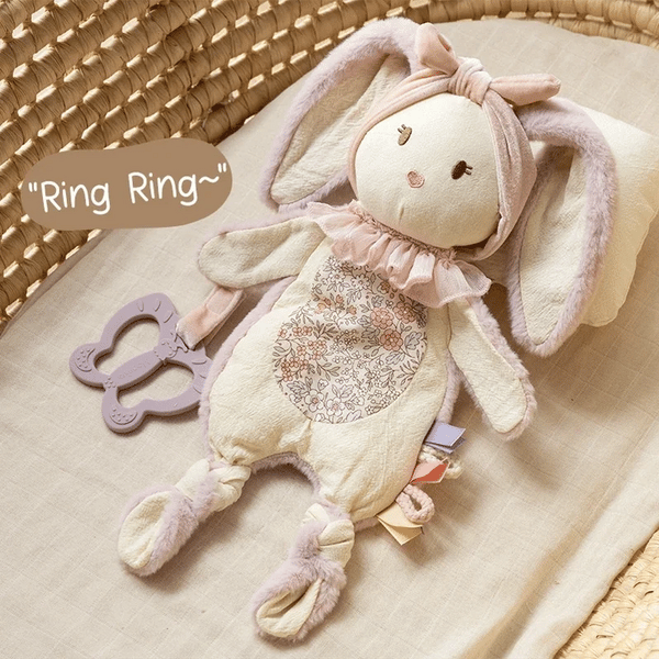 Moonkie Bunny Baby Lovey - Security Blanket & Sensory Toy