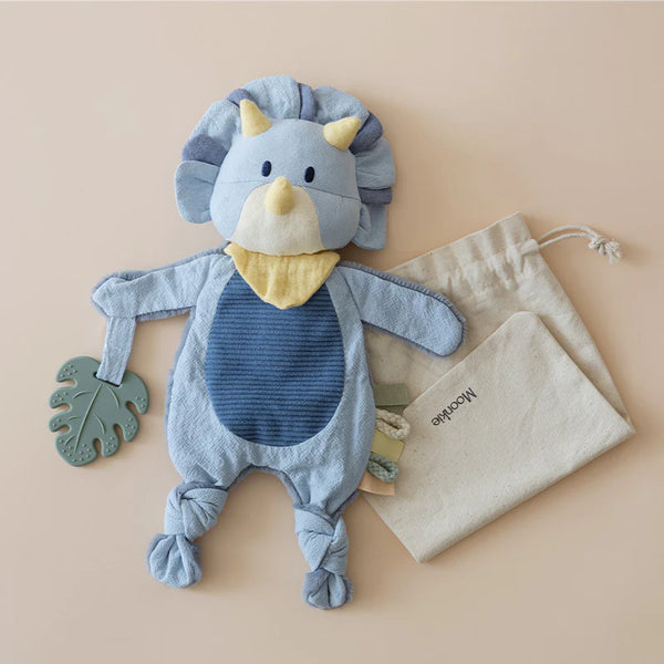 Moonkie Dino Baby Lovey  - Security Blanket & Sensory Toy