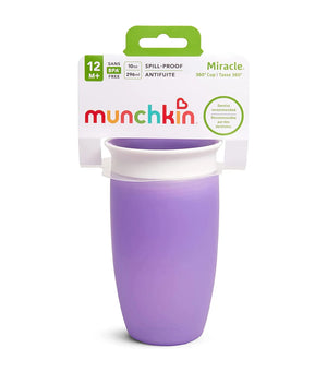 Munchkin Miracle 360° Sippy Cup with Lid 10oz – Purple