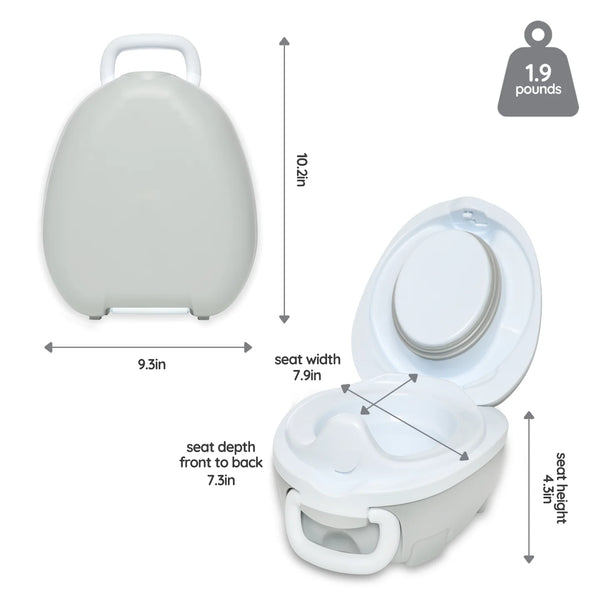 my carry potty travel potty pearl grey