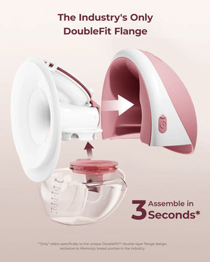 Momcozy M9 Mobile Flow Hands-Free Breast Pump – Smart, Wearable Hospital-Grade Suction