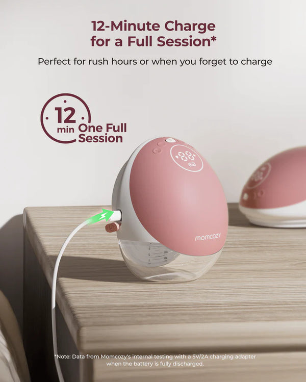 Momcozy M9 Mobile Flow Hands-Free Breast Pump – Smart, Wearable Hospital-Grade Suction
