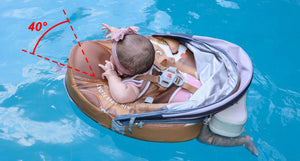 Mambobaby Non-Inflatable Chest Baby Float with Canopy - Dog