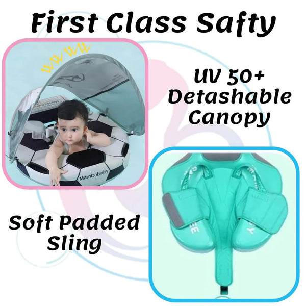 Mambobaby Non-Inflatable Chest Baby Float with Canopy - Lady Bird