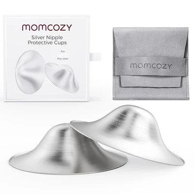 Momcozy Original 999 Silver Nipple Shields – Pure Silver Nursing Cups