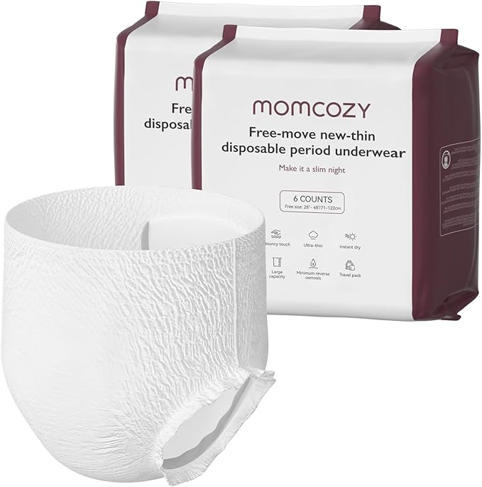 Momcozy High-Waist Disposable Postpartum Underwear – Leak-Proof