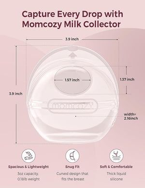 Momcozy Reusable Milk Collector For Breastmilk-Double