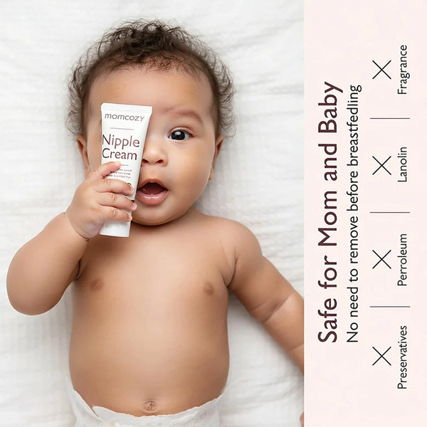 Momcozy Nipple Cream Safe for Breastfeeding, Plant-Based Ingredients