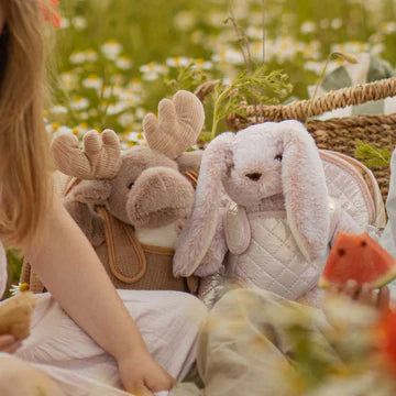 Moonkie Hug & Go Toddler Plush Backpack Rosie Hop The Bunny