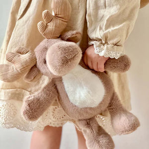 Moonkie Hug & Go Toddler Plush Backpack Mossy The Reindeer