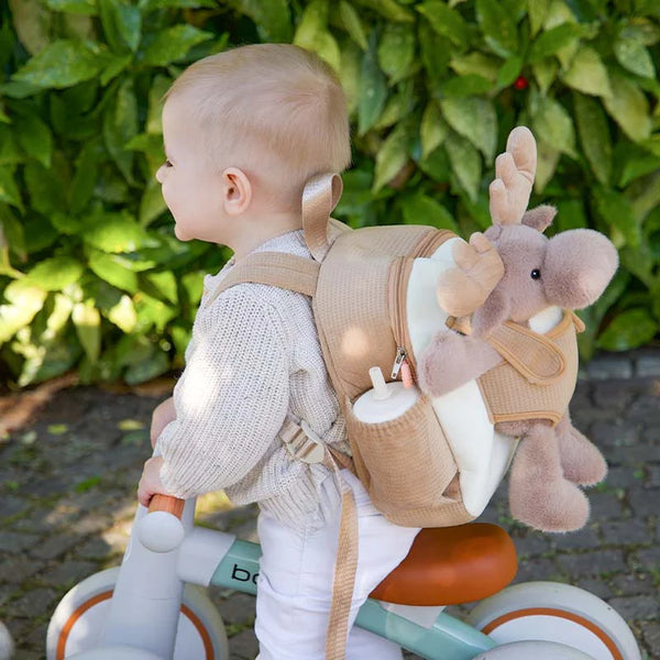 Moonkie Hug & Go Toddler Plush Backpack Mossy The Reindeer