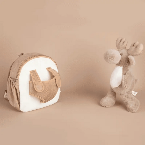 Moonkie Hug & Go Toddler Plush Backpack Mossy The Reindeer