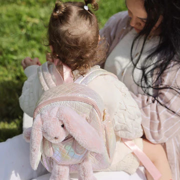 Moonkie Hug & Go Toddler Plush Backpack Rosie Hop The Bunny