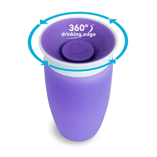 Munchkin Miracle 360° Sippy Cup with Lid 10oz – Purple