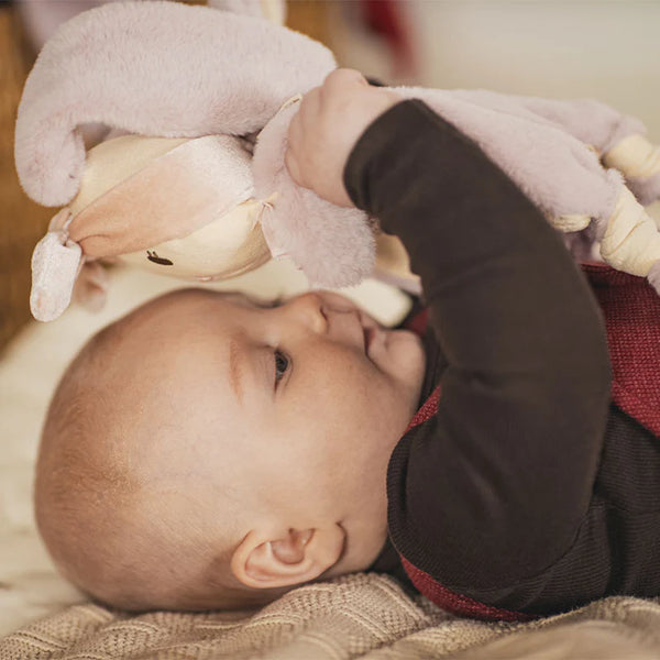 Moonkie Bunny Baby Lovey - Security Blanket & Sensory Toy