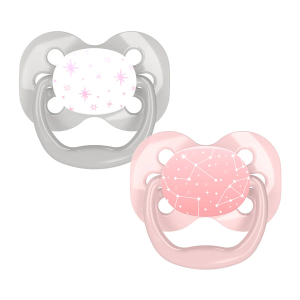 Dr. Brown's Stage 1 Advantage Pacifier 0-6M Pink