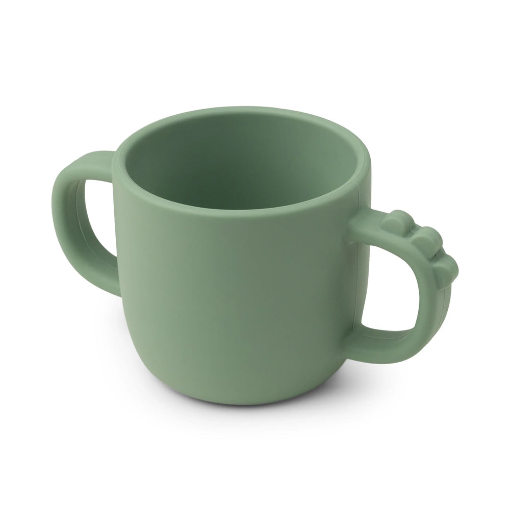 Done By Deer Peekaboo 2 Handle Cup Croco Green Sippy