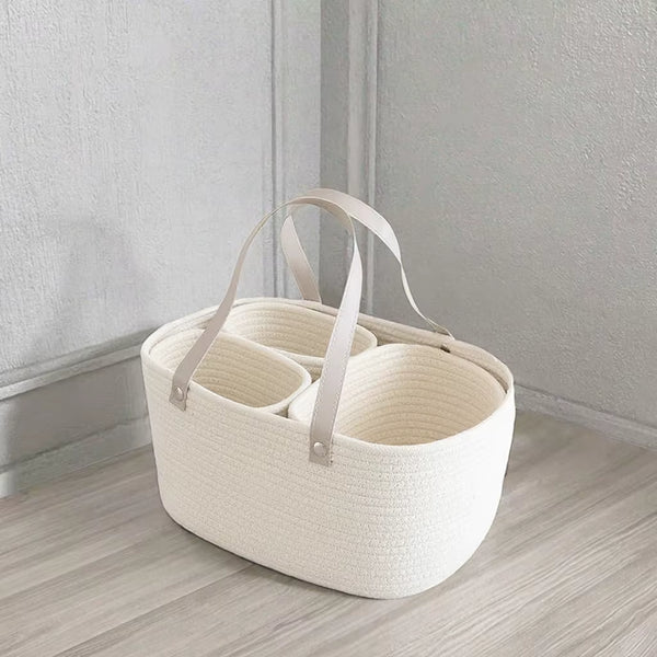 Little Baby Rope baby diaper caddy with storage