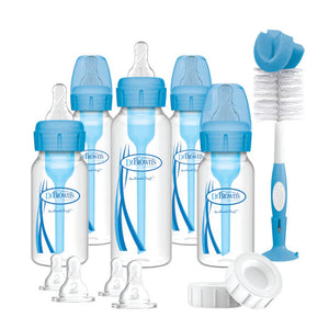 Dr. Brown's Narrow Options+ Gift Set Blue Anti-Colic Bottles