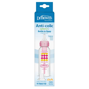 Dr. Brown's Anti Colic 250ml Sippy Bottle Pink