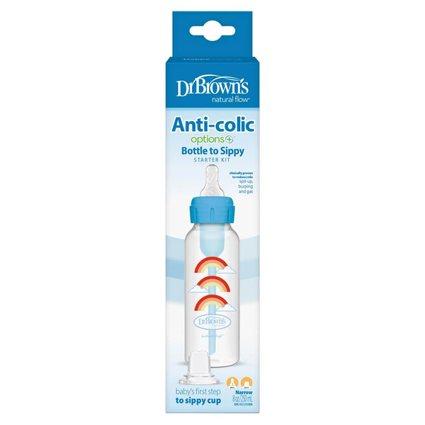 Dr. Brown's Anti Colic 250ml Options+ Blue Sippy Bottle