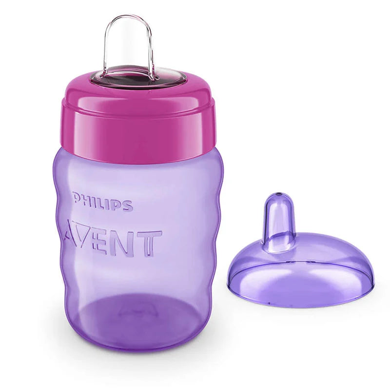 avent 553/03 easy sip cup 260ml 12m+ red purble 553/03