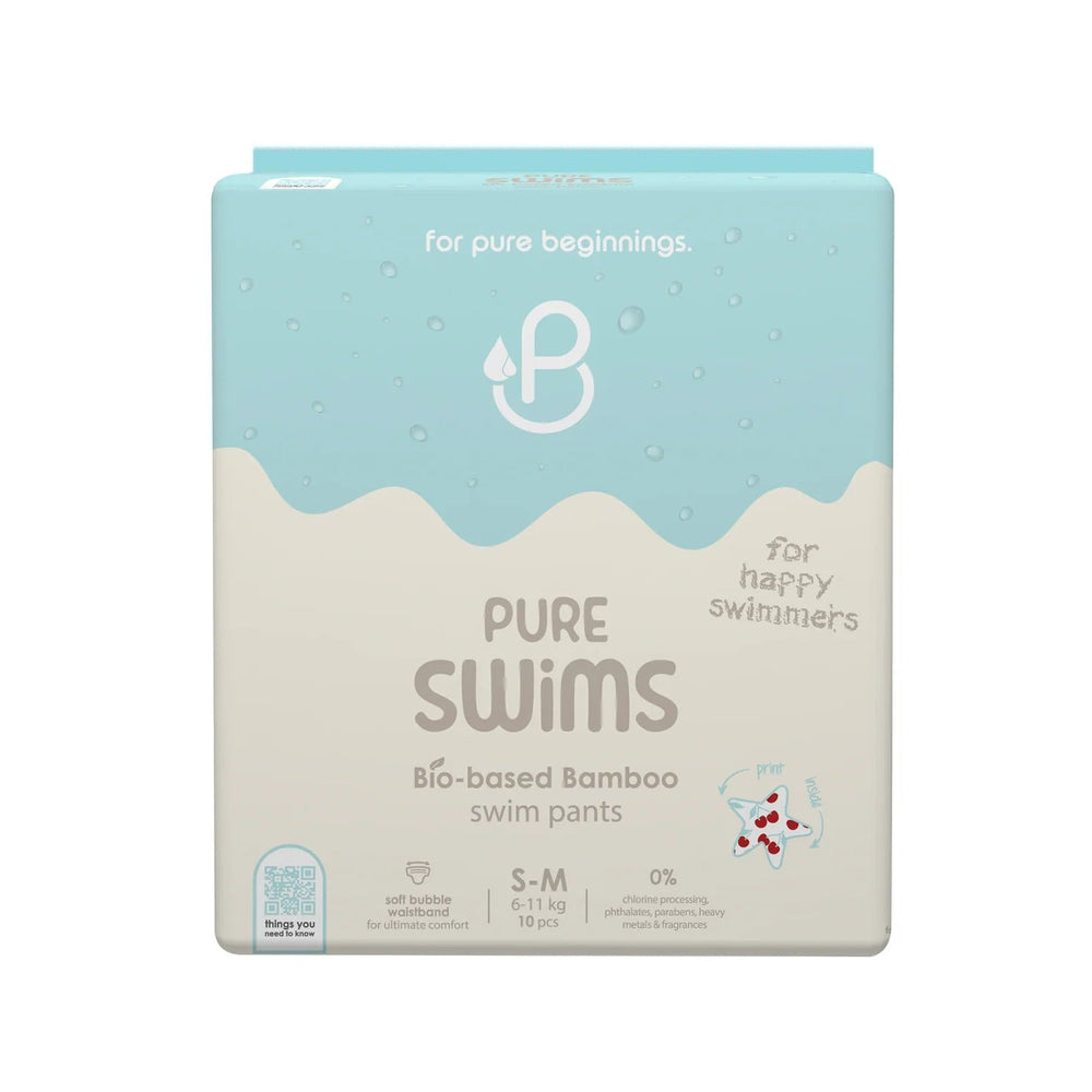 PureBorn Bamboo Baby Swim Pants – Soft, Breathable & Skin-Safe Swim Diapers