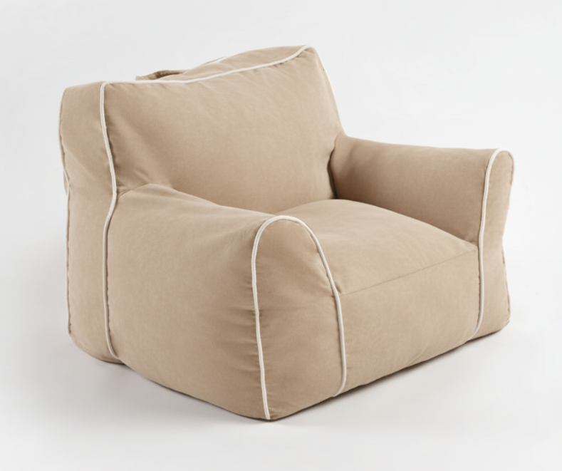 Miila Kids Bean Bag Beige, Cozy Seating