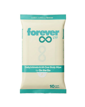 Forever lyf Daily Intimate & All Over Body Wipes – On the Go (10 Pieces)
