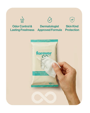 Forever lyf Daily Intimate & All Over Body Wipes – On the Go (10 Pieces)