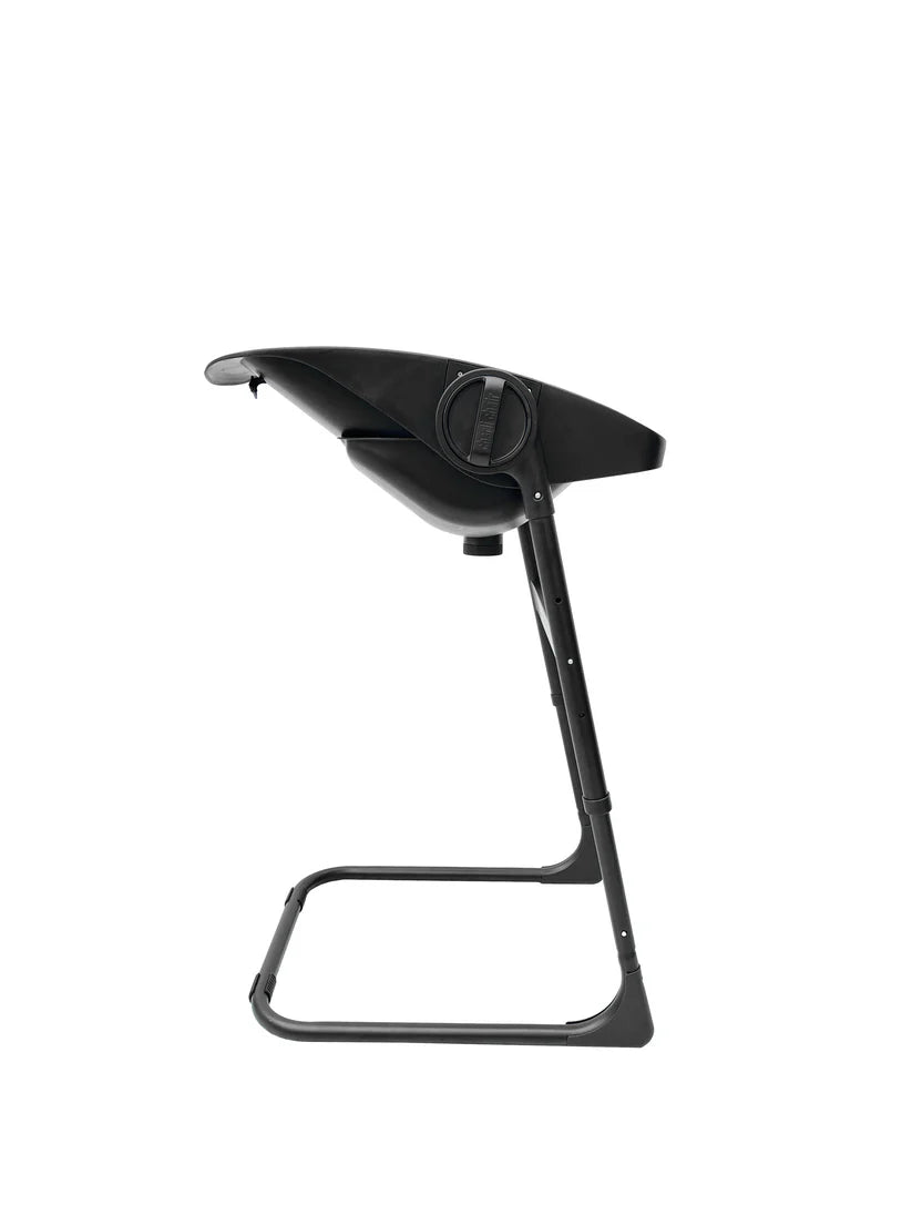 CharliChair 2-in-1  Baby Bath Chair - Black With Cushion