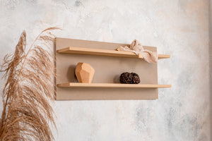 Faktum Sienna Cappuccino Nursery Wall Shelf | Baby Room Storage & Decorative Shelf