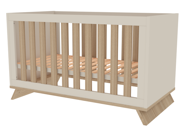 Faktum Sienna Cashmere Convertible Baby & Toddler Cot – Adjustable Mattress Base