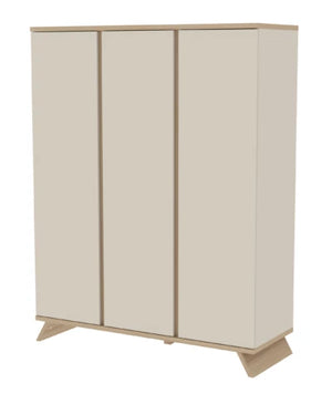 Faktum Sienna Cashmere 2-Door Baby Wardrobe | Push-Open Nursery Storage Cabinet
