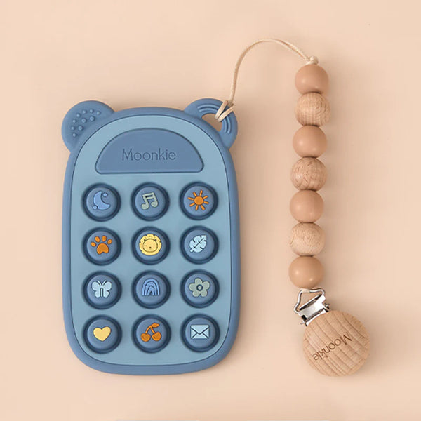 Moonkie Silicone Press Phone Teething Toy