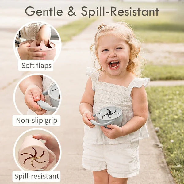 Moonkie Silicone Snack Cup – Spill-Proof