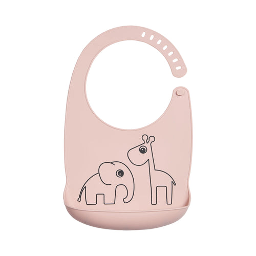 Done By Deer Silicone Bib With Pocket Deer Friends