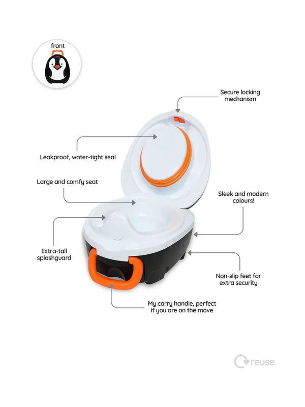 my carry potty travel potty penguin