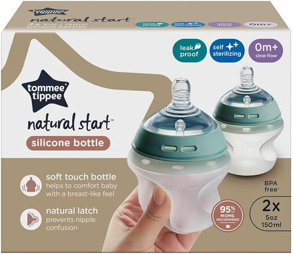 Tommee Tippee Closer to Nature Silicone Baby Bottle 150ml