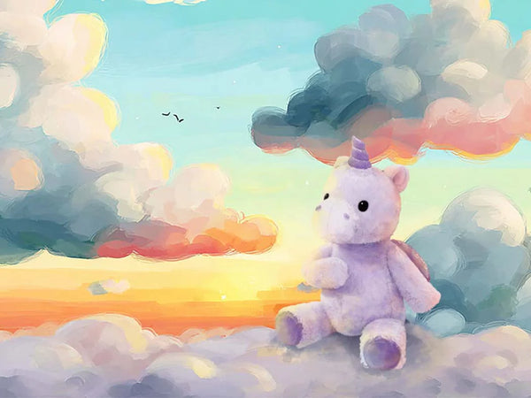 Moonkie Hug & Go Toddler Plush Backpack Lilac The Unicorn