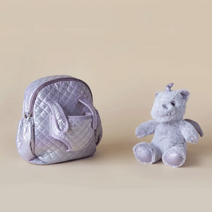 Moonkie Hug & Go Toddler Plush Backpack Lilac The Unicorn