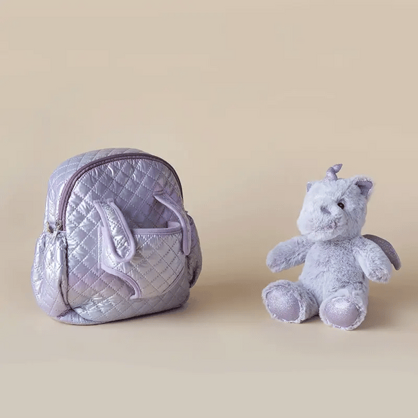 Moonkie Hug & Go Toddler Plush Backpack Lilac The Unicorn