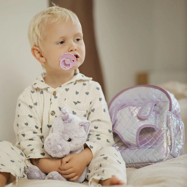 Moonkie Hug & Go Toddler Plush Backpack Lilac The Unicorn