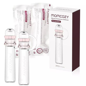 Momcozy Reusable Colostrum Collector - 100% Food-Grade Silicone Storage & Feeding Kit